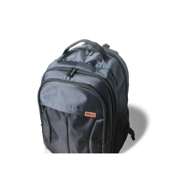 iMicro Carrying Case (Backpack) for 15.6" Notebook - Black | BP-LP15V1B