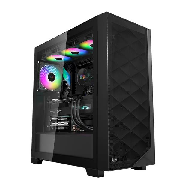 PCCOOLER C3 D510 Airflow ATX PC Case | C3-D510BKP3-GL