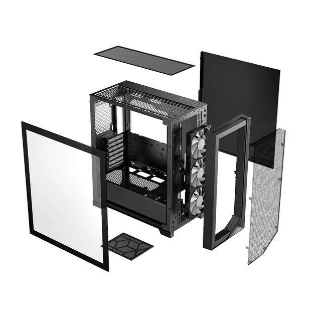 PCCOOLER C3 D510 Airflow ATX PC Case | C3-D510BKP3-GL