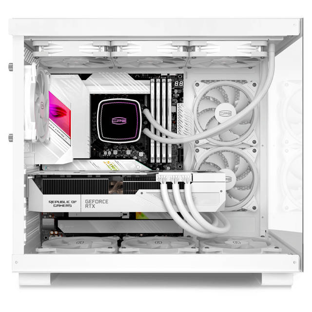 PCCOOLER CPS - C3 T500 ARGB White - Mid Tower - Gaming Desktop Case with 6 ARGB Fans - ATX/M-ATX/ITX - 270 Column Free Panoramic View - 360MM Radiator & 400MM GPU Support-C3T500 ARGB WH | C3T500 ARGB WH
