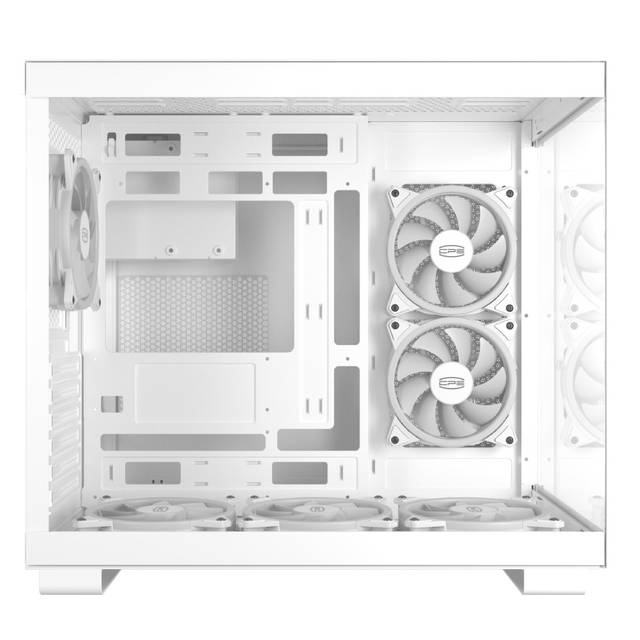 PCCOOLER CPS - C3 T500 ARGB White - Mid Tower - Gaming Desktop Case with 6 ARGB Fans - ATX/M-ATX/ITX - 270 Column Free Panoramic View - 360MM Radiator & 400MM GPU Support-C3T500 ARGB WH | C3T500 ARGB WH