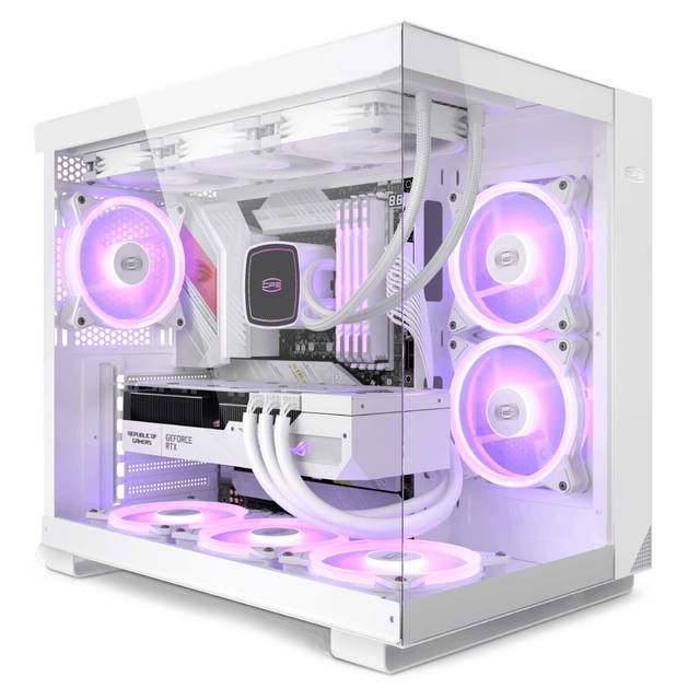 PCCOOLER CPS - C3 T500 ARGB White - Mid Tower - Gaming Desktop Case with 6 ARGB Fans - ATX/M-ATX/ITX - 270 Column Free Panoramic View - 360MM Radiator & 400MM GPU Support-C3T500 ARGB WH | C3T500 ARGB WH