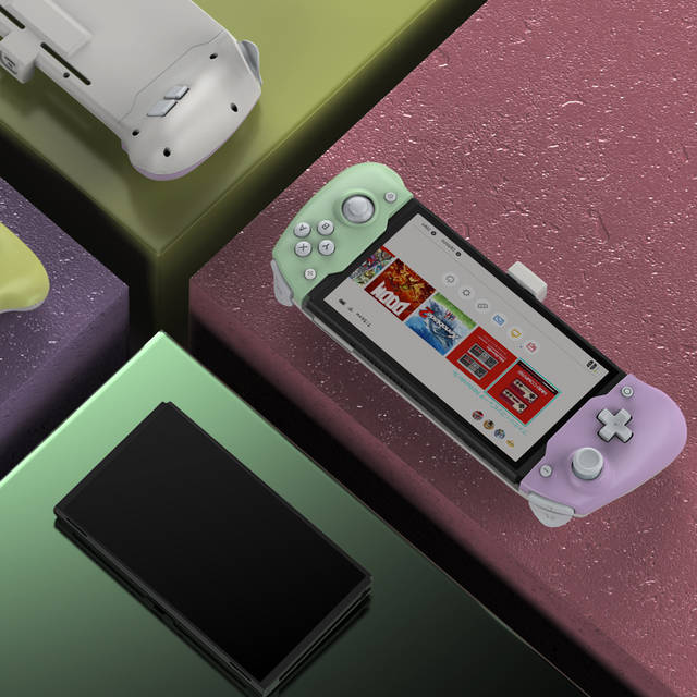 DOBE TNS-1125 PURPLE&GREEN Switch Controller for Nintendo Switch, One-Piece Joypad Controller, Switch Controller Handheld Mode with 6-Axis Gyro Dual Motor Vibration, Compatible with All Games of Switch (Purple and Green) | TNS-1125 PURPLE&GREEN