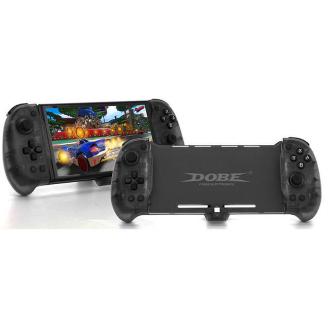 DOBE TNS-1188 BLACK Eggshell Controller Gripcon Switch Controller for Handheld Mode, Ergonomic Controller for Nintendo Switch with 6-Axis Gyro, Dual Motor Vibration, Compatible with All Games of Switch (Black) | TNS-1188 BLACK