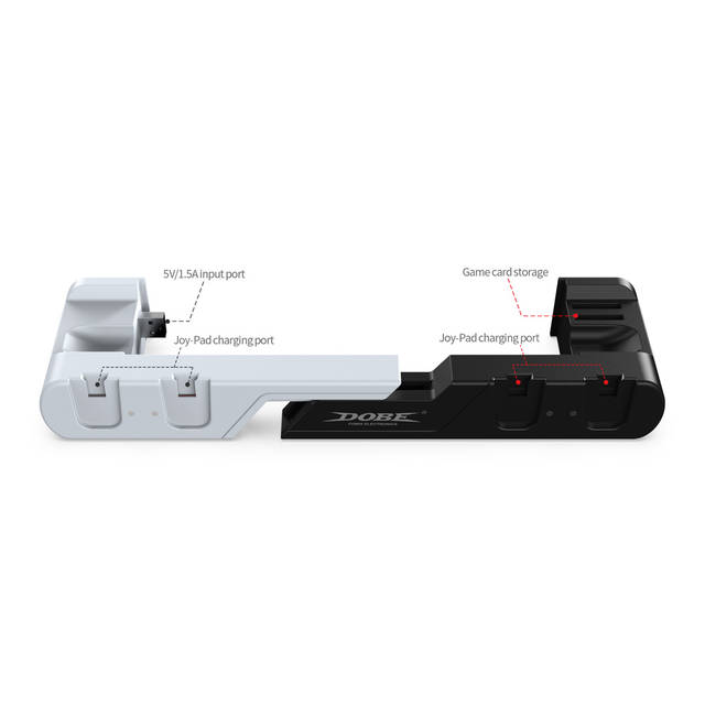 DOBE TNS-0122D Switch Controller Charging Dock Station Compatible with Nintendo Switch & OLED Model Joycons, Charger Station Stand for Joy Cons | TNS-0122D