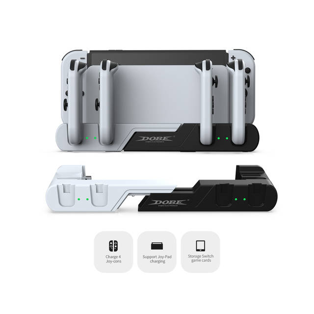 DOBE TNS-0122D Switch Controller Charging Dock Station Compatible with Nintendo Switch & OLED Model Joycons, Charger Station Stand for Joy Cons | TNS-0122D