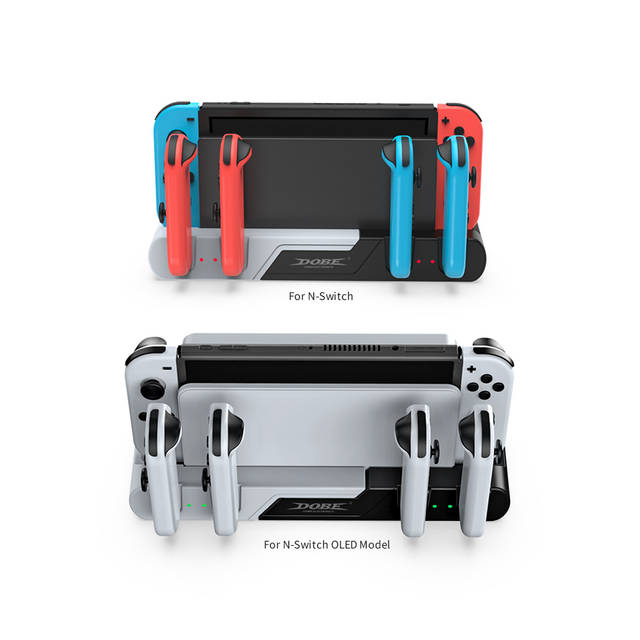 DOBE TNS-0122D Switch Controller Charging Dock Station Compatible with Nintendo Switch & OLED Model Joycons, Charger Station Stand for Joy Cons | TNS-0122D