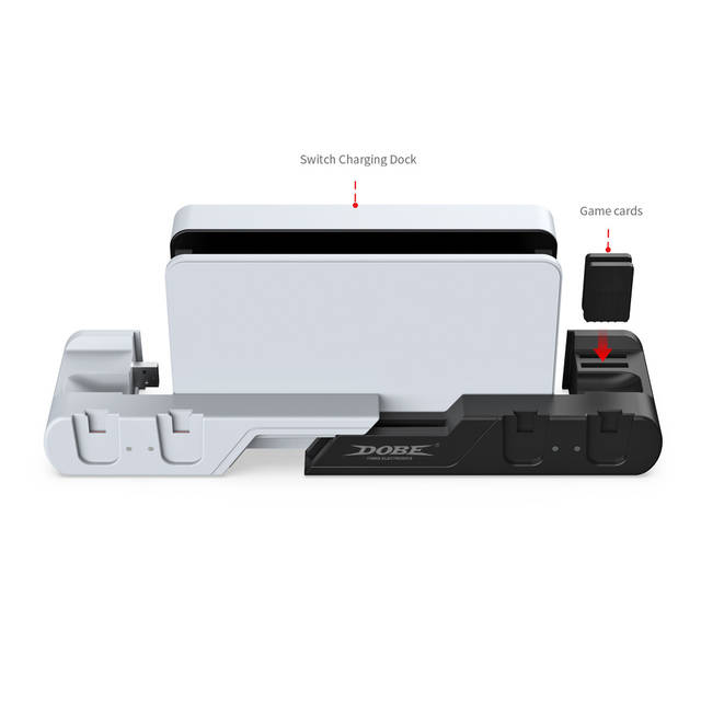 DOBE TNS-0122D Switch Controller Charging Dock Station Compatible with Nintendo Switch & OLED Model Joycons, Charger Station Stand for Joy Cons