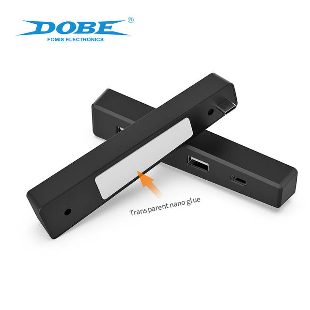 DOBE TP5-3556 USB Hub for PS5 Slim USB Port Extender USB High-Speed Expansion Hub Charger Extender Compatible with Playstation 5 Slim Adapter with 3 USB 2.0 + 1 Type C Port | TP5-3556