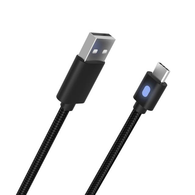 DOBE TY-0803 10ft Braided USB C Stronger 1A Charging Cable Compatible with ps5 Controller, Switch ProController, Google Controller, Xbox one Elite 2 Controller, Xbox series Controller, switch Controller, Mobile | TY-0803B