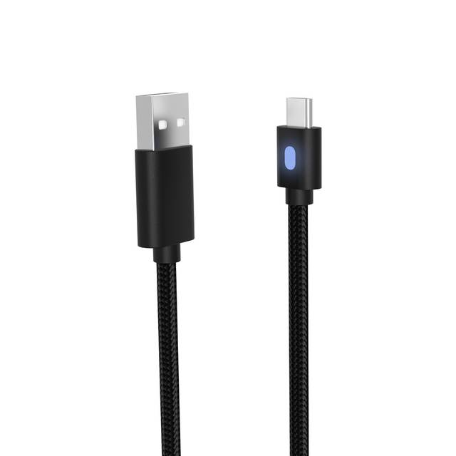 DOBE TY-0803 10ft Braided USB C Stronger 1A Charging Cable Compatible with ps5 Controller, Switch ProController, Google Controller, Xbox one Elite 2 Controller, Xbox series Controller, switch Controller, Mobile | TY-0803B