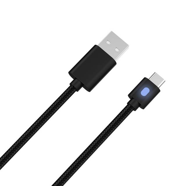 DOBE TY-0803 10ft Braided USB C Stronger 1A Charging Cable Compatible with ps5 Controller, Switch ProController, Google Controller, Xbox one Elite 2 Controller, Xbox series Controller, switch Controller, Mobile | TY-0803B