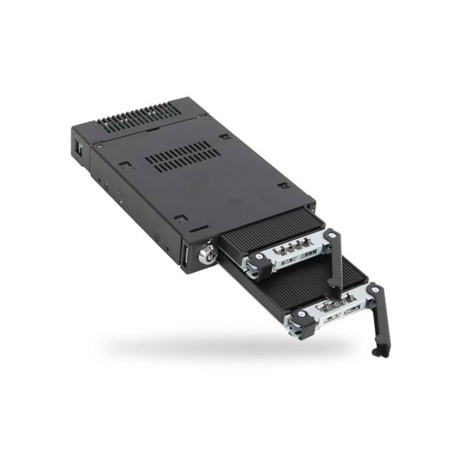 Icy Dock ToughArmor MB834M2K-B Drive Enclosure for 3.5" M.2, PCI Express NVMe - Mini-SAS HD Host Interface Internal - Black | MB834M2K-B