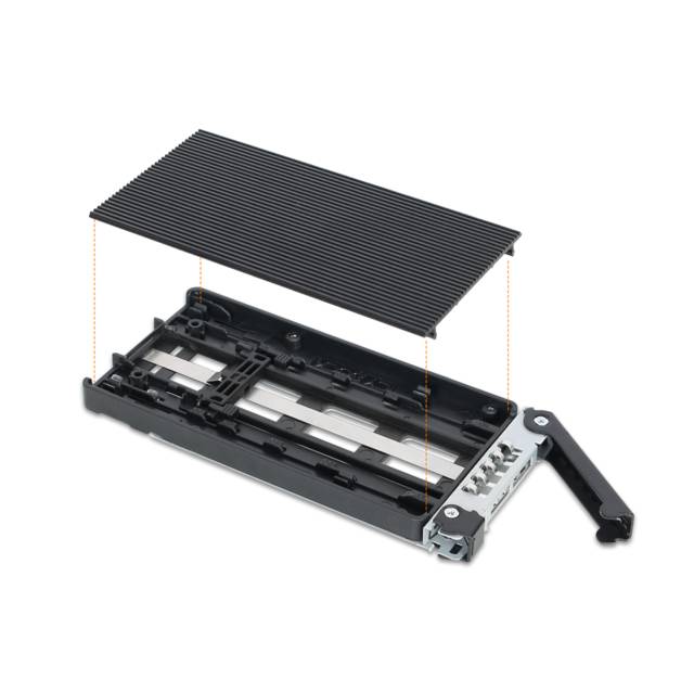 Icy Dock ToughArmor MB834M2K-B Drive Enclosure for 3.5" M.2, PCI Express NVMe - Mini-SAS HD Host Interface Internal - Black | MB834M2K-B