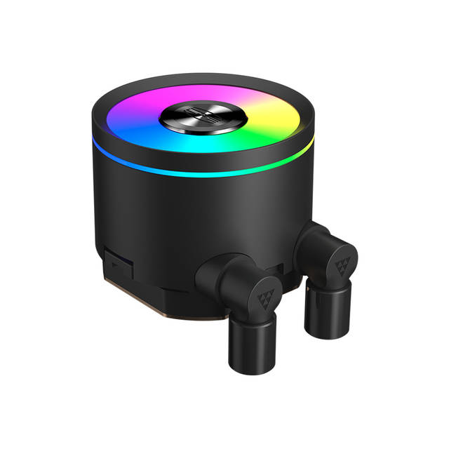 PCCOOLER DA360 PRO ARGB CPU Liquid Cooler, 360mm AIO Water Cooling with 120mm Silent ARGB Fans, Infinite Halo Lighting, for Intel LGA 115X/1200/1700/20XX & AMD AM4/AM5, High-Performance Black Cooler | DA360 PRO ARGB BK