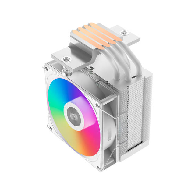 PCCOOLER CPS - R400 ARGB WH CPU Air Cooler, 4 Heat pipes, vivified minimal fashion, 92mm PWM ARGB fan, TDP 180W, for Intel LGA:115X/1200/1700/1851/AMD AM4/AM5 | R400 ARGB WH