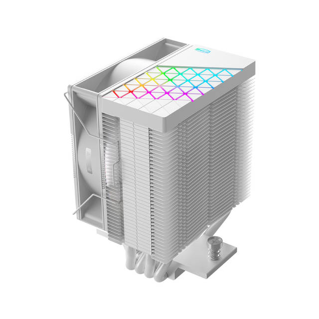 PCCOOLER CPS - R400 ARGB WH CPU Air Cooler, 4 Heat pipes, vivified minimal fashion, 92mm PWM ARGB fan, TDP 180W, for Intel LGA:115X/1200/1700/1851/AMD AM4/AM5 | R400 ARGB WH
