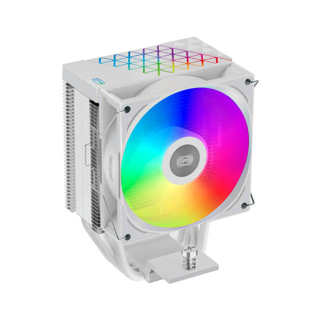 PCCOOLER CPS - R400 ARGB WH CPU Air Cooler, 4 Heat pipes, vivified minimal fashion, 92mm PWM ARGB fan, TDP 180W, for Intel LGA:115X/1200/1700/1851/AMD AM4/AM5 | R400 ARGB WH