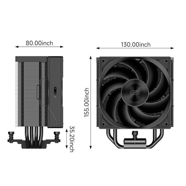 PCCOOLER Cooling Fan/Heatsink | RZ400-BKNWNX-GL