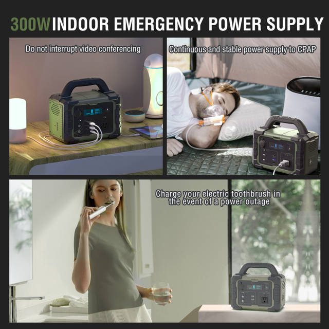 OMNIBAR 300W Portable Power Station | PYS-PEI-U00300 OLIVE GREEN