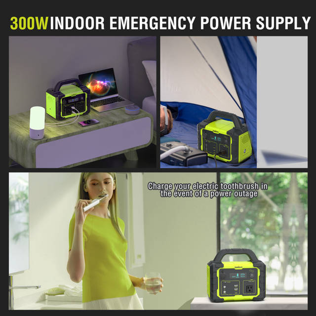 OMNIBAR 300W Portable Power Station | PYS-PEI-U00300 YELLOW GREEN