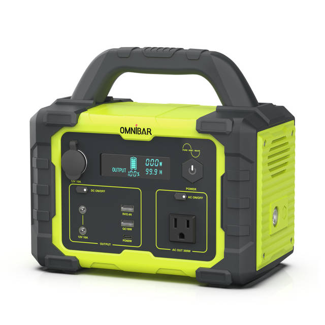 OMNIBAR 300W Portable Power Station | PYS-PEI-U00300 YELLOW GREEN