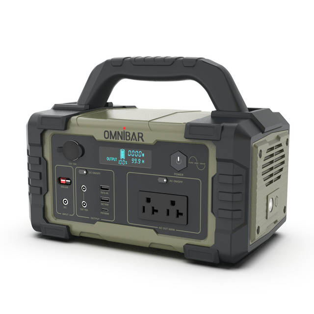 OMNIBAR 600W Portable Power Station | PYS-PEI-U00600 OLIVE GREEN