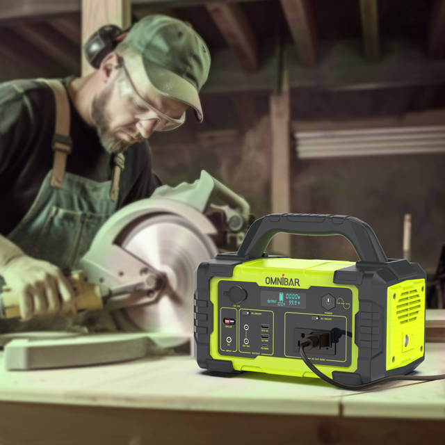 OMNIBAR 600W Portable Power Station | PYS-PEI-U00600 YELLOW GREEN