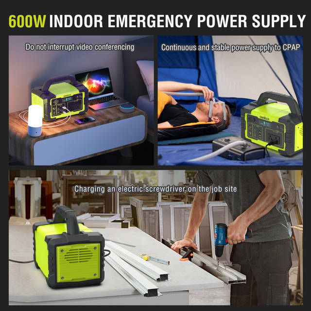 OMNIBAR 600W Portable Power Station | PYS-PEI-U00600 YELLOW GREEN