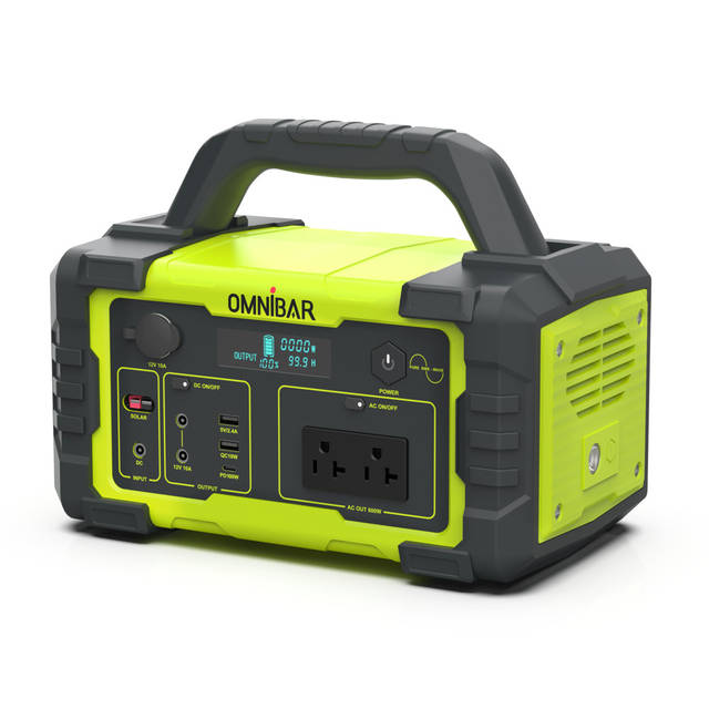 OMNIBAR 600W Portable Power Station | PYS-PEI-U00600 YELLOW GREEN