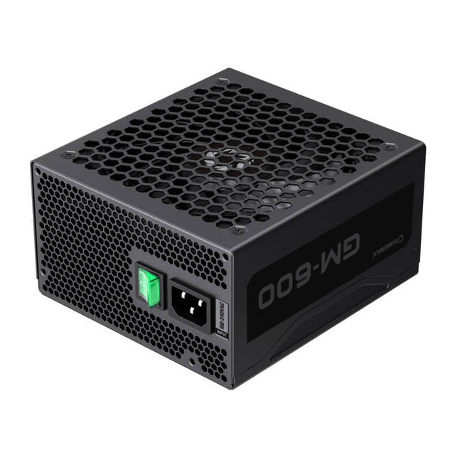 GAMEMAX GM Series GM-600 Modular Power Supply, Semi-Modular, 80 Plus Bronze, Black | GM-600 MODULAR