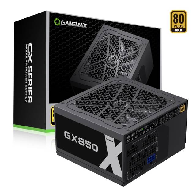GameMax GX-850 Modular, 80+ Gold ATX Power supply, One of the innovative Gold design basis on Platinum Level, LLC and DC-DC circuit | GX-850 MODULAR