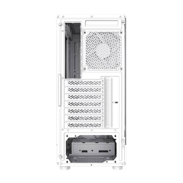 GameMax Starlight 2 AW ATX Mid Tower White PC Case with Tempered Glass Side Panel, Excellent Cooling, and Versatile Storage Support | STARLIGHT 2 AW
