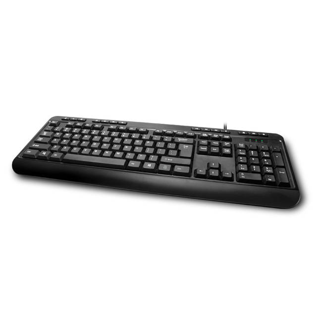 Adesso Spill-Resistant Multimedia Desktop Keyboard (USB) | AKB-132UB