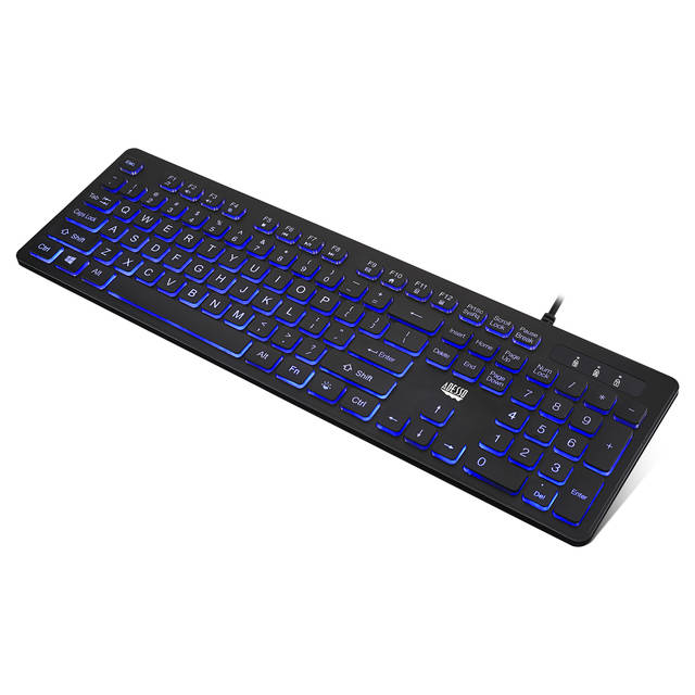 Adesso Large Print Illuminated Desktop Keyboard | AKB-139EB