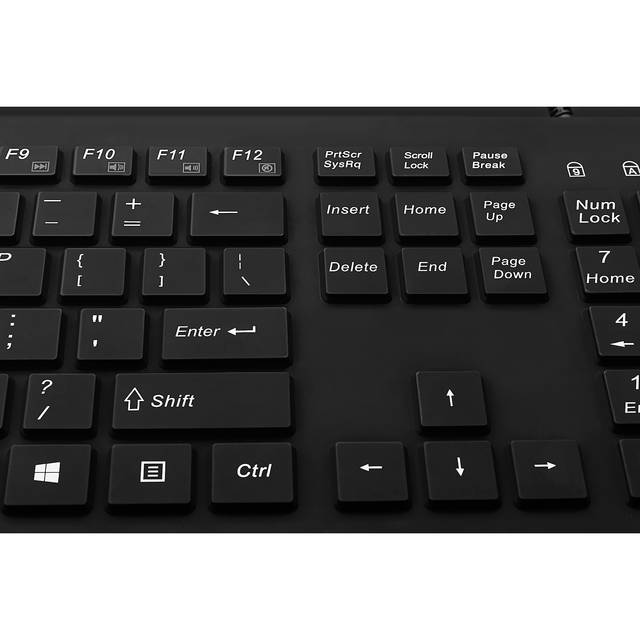 Adesso Antimicrobial Waterproof Desktop Keyboard | AKB-235UB