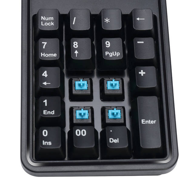 Adesso 19-Key Mechanical Keypad with 3-Port USB Hub | AKB-600HB