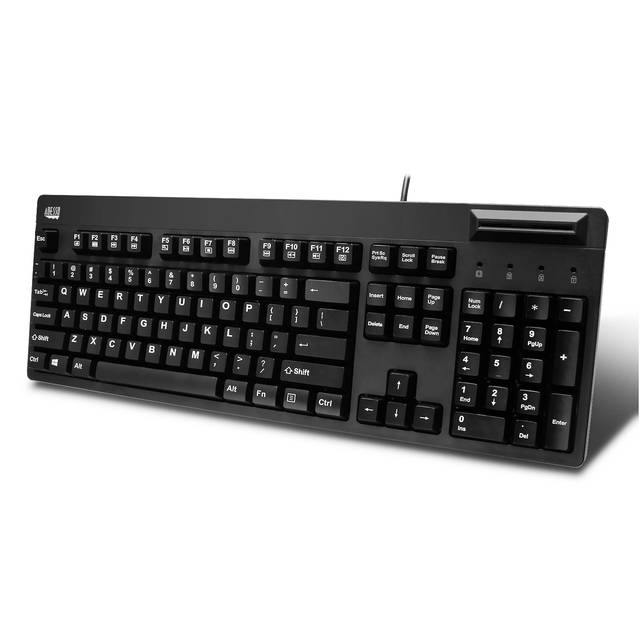 Adesso EasyTouch 630SB-TAA - Smart Card Reader Keyboard (TAA Compliant) | AKB-630SB-TAA
