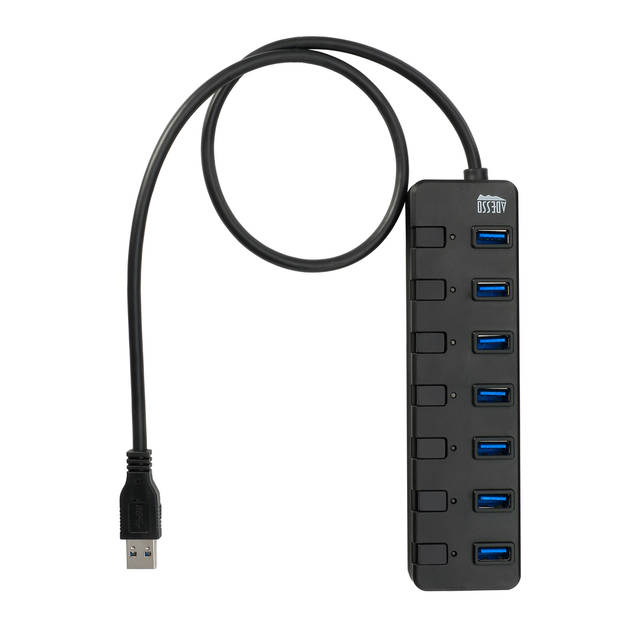 Adesso 7-ports USB 3.0 Hub with 5V2A Power Adaptor | AUH-3070P