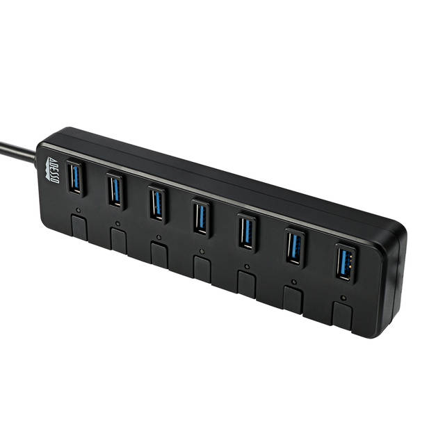 Adesso 7-ports USB 3.0 Hub with 5V2A Power Adaptor | AUH-3070P