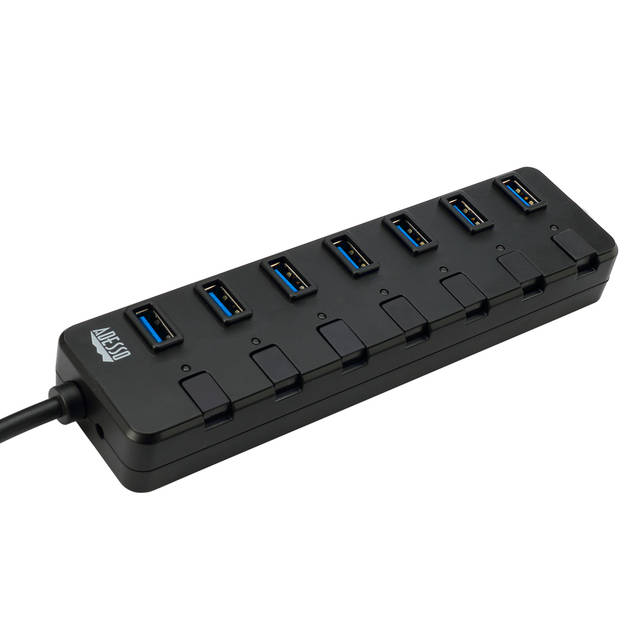 Adesso 7-ports USB 3.0 Hub with 5V2A Power Adaptor | AUH-3070P