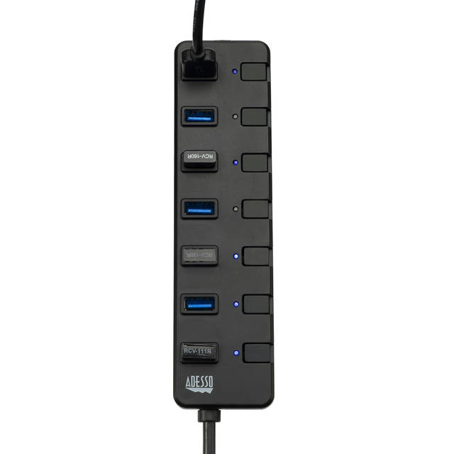 Adesso 7-ports USB 3.0 Hub with 5V2A Power Adaptor | AUH-3070P
