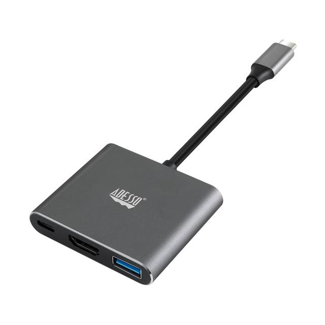 Adesso 3-IN-1 USB-C Multi-Port Docking Station (TAA Compliant) | AUH-4010