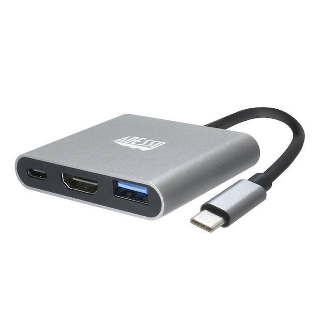 Adesso 3-IN-1 USB-C Multi-Port Docking Station (TAA Compliant) | AUH-4010
