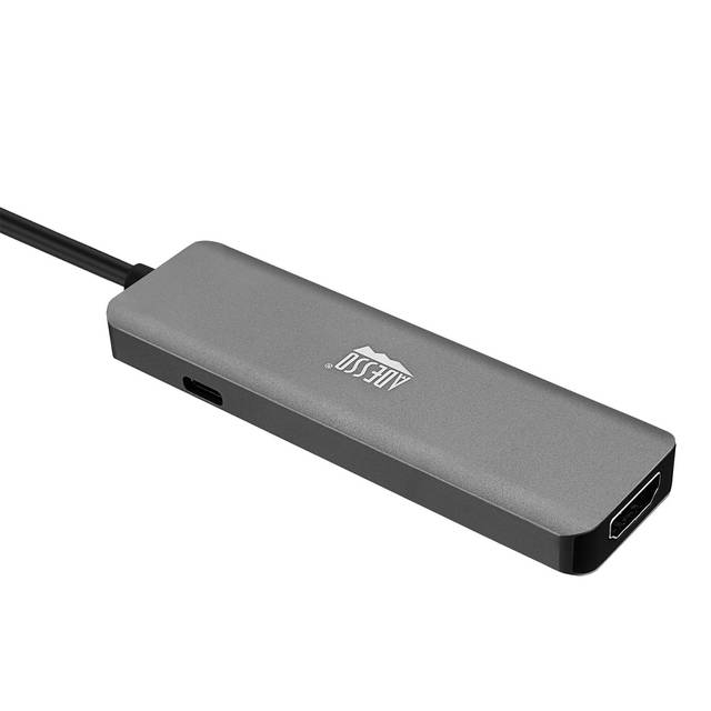 Adesso 6-in-1 USB-C Multi-Port Docking Station (TAA Compliant) | AUH-4020