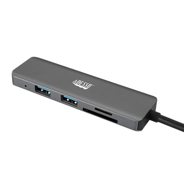 Adesso 6-in-1 USB-C Multi-Port Docking Station (TAA Compliant) | AUH-4020
