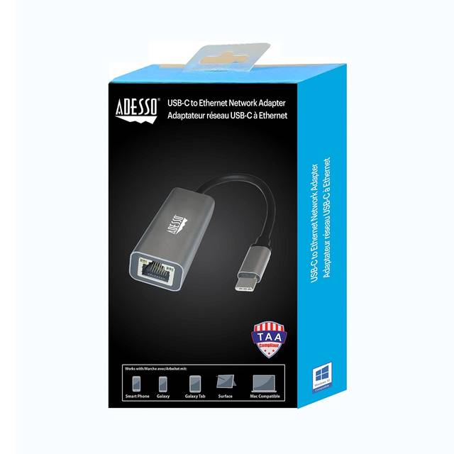 Adesso USB-C to Ethernet Network Adapter (TAA Compliant) | AUH-5000