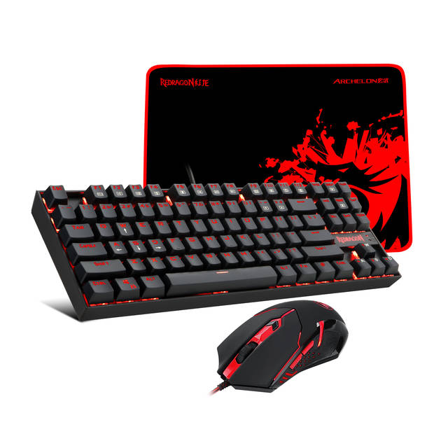 Redragon K552 Gaming Keyboard/Mouse & Mouse Pad | K552-BA