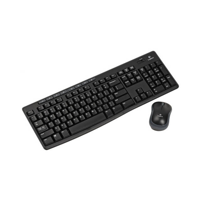 Logitech MK270 Wireless Keyboard and Mouse Combo for Windows, 2.4 GHz Wireless, Compact Mouse, Black | 920-004536
