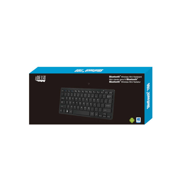 Adesso Bluetooth Wireless SlimTouch Mini Keyboard | WKB-1100BB